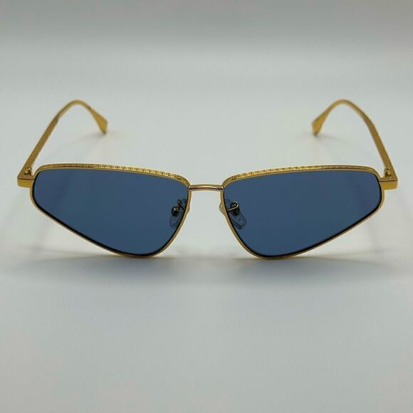FENDI Sunglasses FE40068U 30V Gold/Blue Unisex NEW - Picture 1 of 9